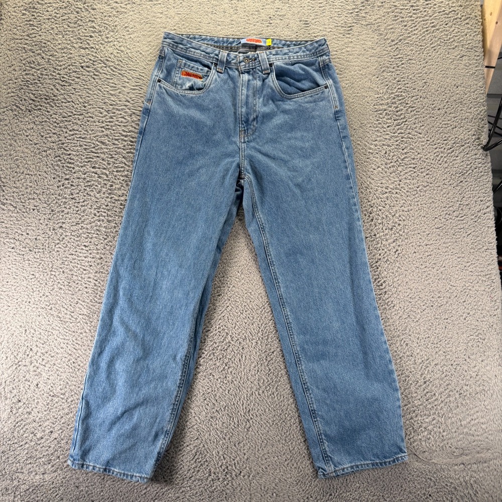 Empyre Jeans Mens 32x30 Blue Cotton Denim Straight Leg Baggy Travel Streetwear